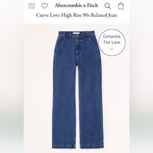 Abercrombie Curve Love High Rise 90s Relaxed Jean